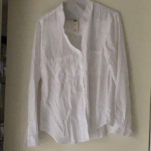 White button down cloth and stone shirt